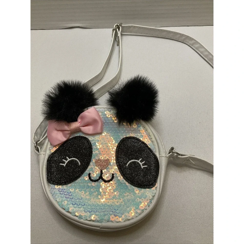 Claire's Club Glitter Panda Crossbody Bag-NWOT‎